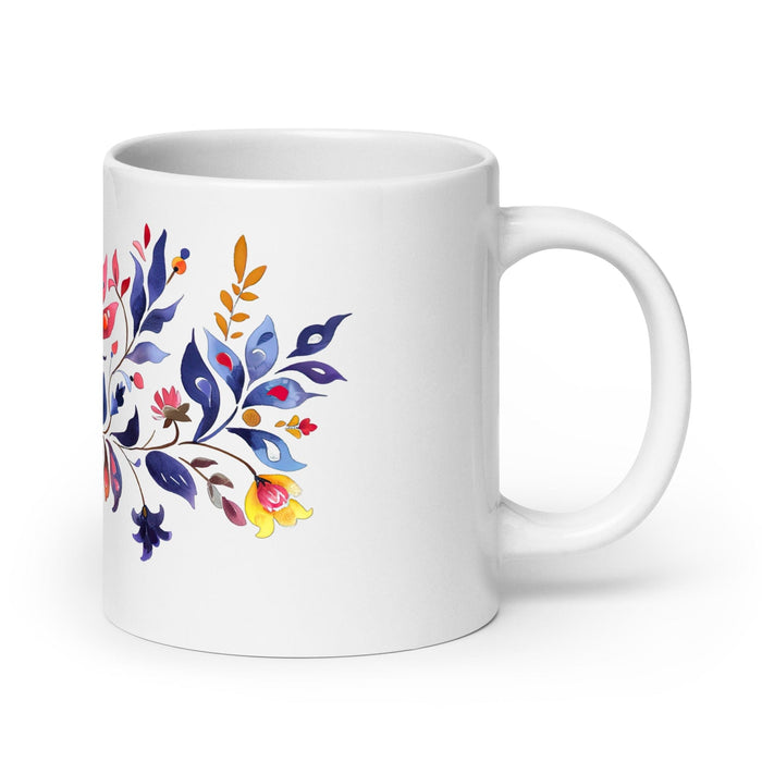 Agustín Exclusive Name Art Piece Home Office Work Coffee Mug Mexican Spanish Pride Gift Cup One-Of-A-Kind Calligraphy White Glossy Mug | A9 Mexicada 20 oz