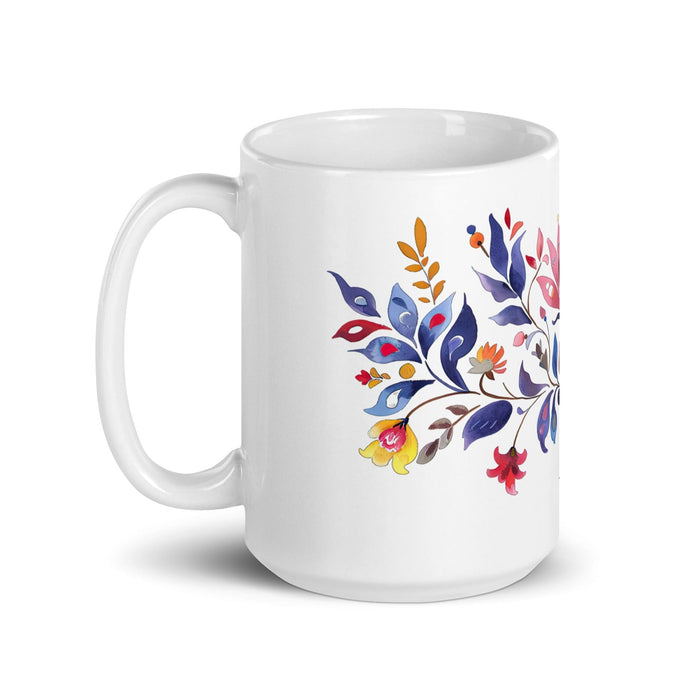 Agustín Exclusive Name Art Piece Home Office Work Coffee Mug Mexican Spanish Pride Gift Cup One-Of-A-Kind Calligraphy White Glossy Mug | A9 Mexicada