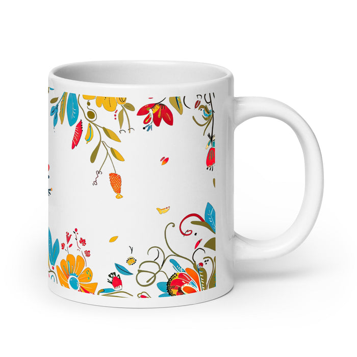 Aída Exclusive Name Art Piece Home Office Work Coffee Mug Mexican Spanish Pride Gift Cup One - Of - A - Kind Calligraphy White Glossy Mug | A11 - Mexicada