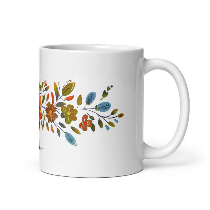 Aída Exclusive Name Art Piece Home Office Work Coffee Mug Mexican Spanish Pride Gift Cup One - Of - A - Kind Calligraphy White Glossy Mug | A13 - Mexicada