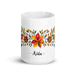 Aída Exclusive Name Art Piece Home Office Work Coffee Mug Mexican Spanish Pride Gift Cup One-Of-A-Kind Calligraphy White Glossy Mug | A13 Mexicada