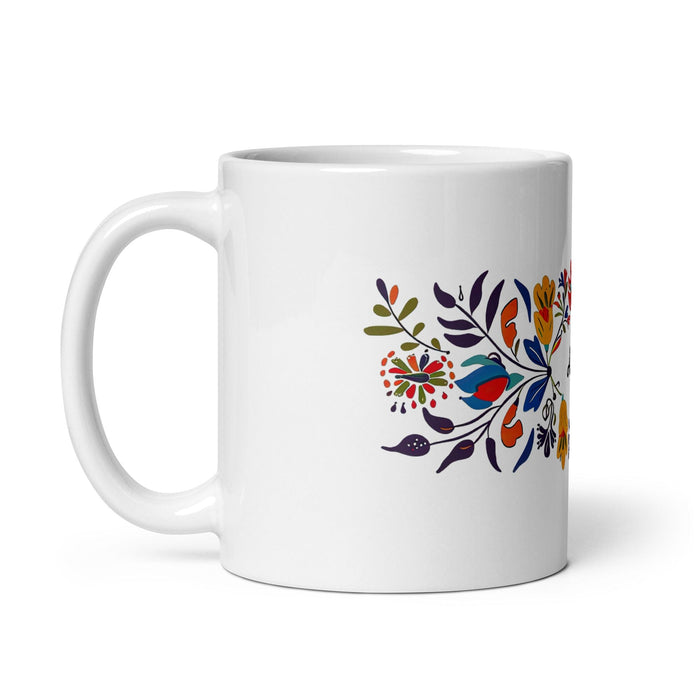 Aída Exclusive Name Art Piece Home Office Work Coffee Mug Mexican Spanish Pride Gift Cup One-Of-A-Kind Calligraphy White Glossy Mug | A2 Mexicada