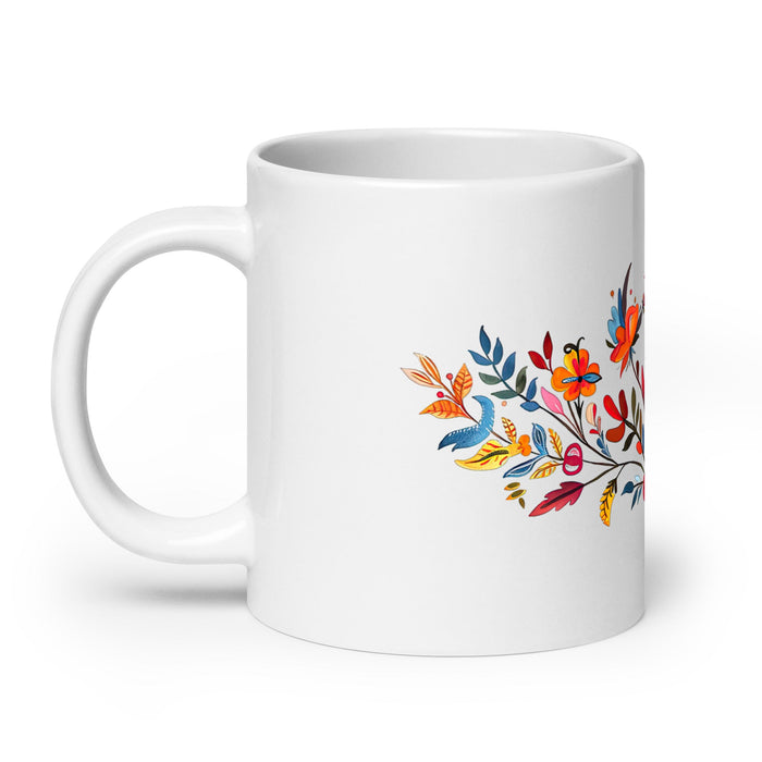 Aída Exclusive Name Art Piece Home Office Work Coffee Mug Mexican Spanish Pride Gift Cup One - Of - A - Kind Calligraphy White Glossy Mug | A4 - Mexicada