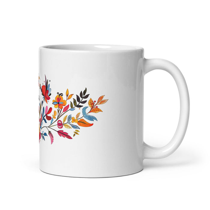 Aída Exclusive Name Art Piece Home Office Work Coffee Mug Mexican Spanish Pride Gift Cup One - Of - A - Kind Calligraphy White Glossy Mug | A4 - Mexicada