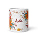 Aída Exclusive Name Art Piece Home Office Work Coffee Mug Mexican Spanish Pride Gift Cup One - Of - A - Kind Calligraphy White Glossy Mug | A6 - Mexicada