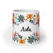 Aída Exclusive Name Art Piece Home Office Work Coffee Mug Mexican Spanish Pride Gift Cup One-Of-A-Kind Calligraphy White Glossy Mug | A9 Mexicada