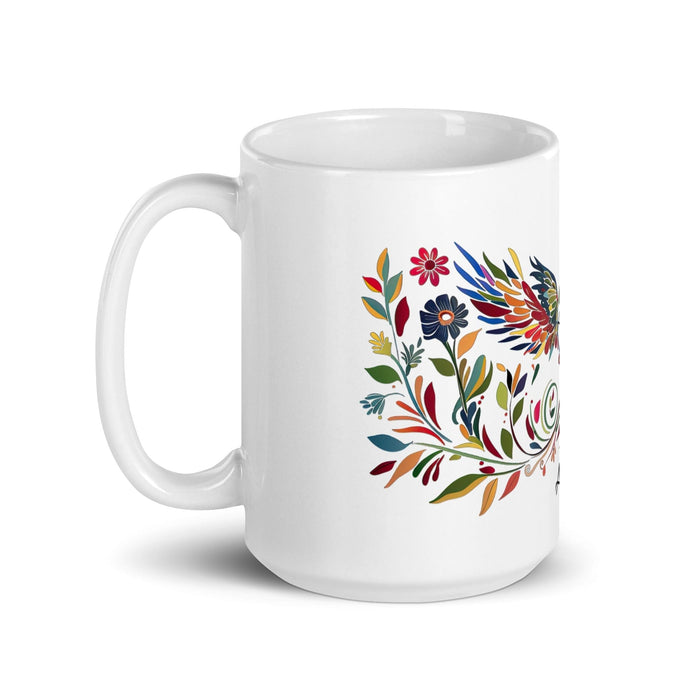 Aiden Exclusive Name Art Piece Home Office Work Coffee Mug Mexican Spanish Pride Gift Cup One-Of-A-Kind Calligraphy White Glossy Mug | A1 Mexicada