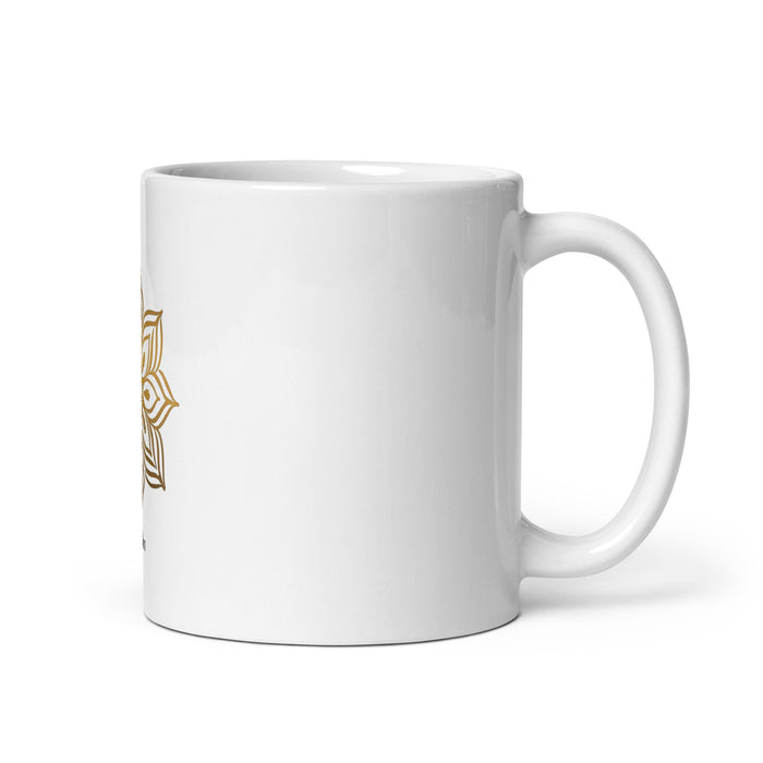 Aiden Exclusive Name Art Piece Home Office Work Coffee Mug Mexican Spanish Pride Gift Cup One - Of - A - Kind Calligraphy White Glossy Mug | A7 - Mexicada