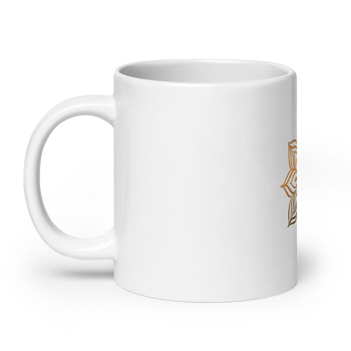 Aiden Exclusive Name Art Piece Home Office Work Coffee Mug Mexican Spanish Pride Gift Cup One - Of - A - Kind Calligraphy White Glossy Mug | A7 - Mexicada