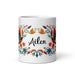 Ailén Exclusive Name Art Piece Home Office Work Coffee Mug Mexican Spanish Pride Gift Cup One-Of-A-Kind Calligraphy White Glossy Mug | A1 Mexicada