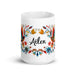 Ailén Exclusive Name Art Piece Home Office Work Coffee Mug Mexican Spanish Pride Gift Cup One-Of-A-Kind Calligraphy White Glossy Mug | A1 Mexicada