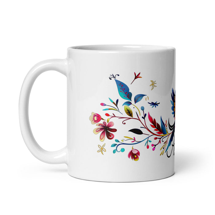 Ailén Exclusive Name Art Piece Home Office Work Coffee Mug Mexican Spanish Pride Gift Cup One - Of - A - Kind Calligraphy White Glossy Mug | A12 - Mexicada