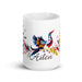 Ailén Exclusive Name Art Piece Home Office Work Coffee Mug Mexican Spanish Pride Gift Cup One - Of - A - Kind Calligraphy White Glossy Mug | A12 - Mexicada