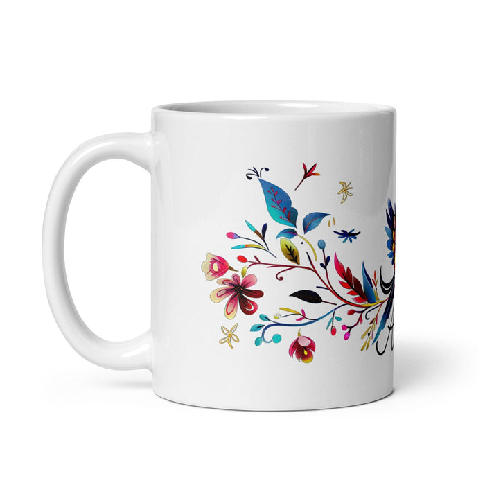 Ailén Exclusive Name Art Piece Home Office Work Coffee Mug Mexican Spanish Pride Gift Cup One-Of-A-Kind Calligraphy White Glossy Mug | A12 Mexicada