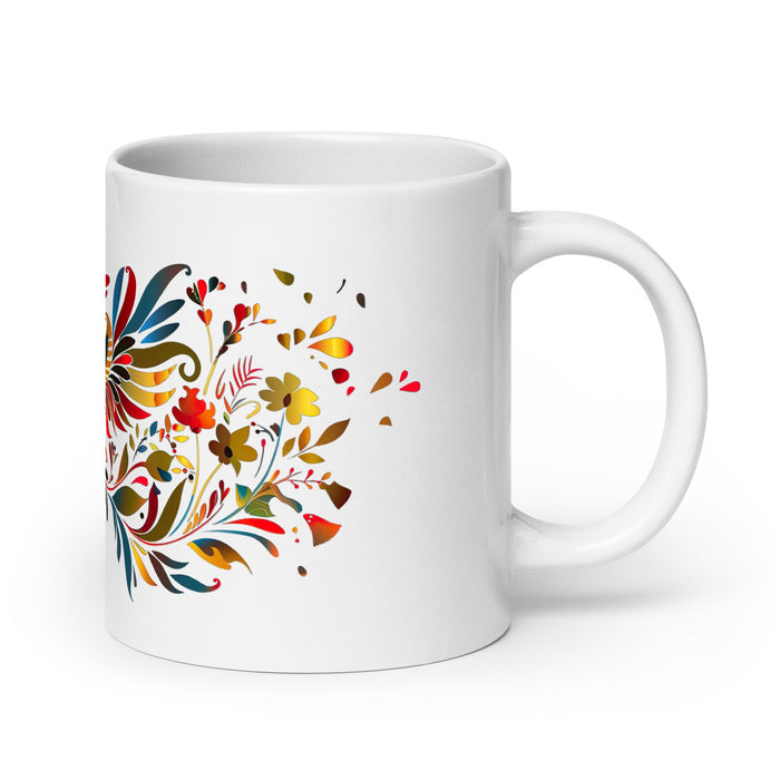 Ailén Exclusive Name Art Piece Home Office Work Coffee Mug Mexican Spanish Pride Gift Cup One - Of - A - Kind Calligraphy White Glossy Mug | A13 - Mexicada