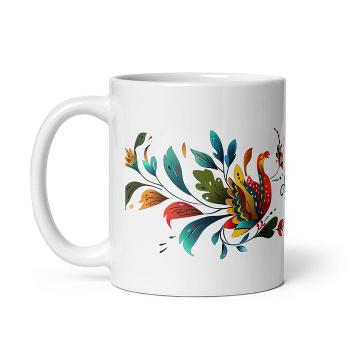 Ailén Exclusive Name Art Piece Home Office Work Coffee Mug Mexican Spanish Pride Gift Cup One - Of - A - Kind Calligraphy White Glossy Mug | A14 - Mexicada