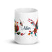 Ailén Exclusive Name Art Piece Home Office Work Coffee Mug Mexican Spanish Pride Gift Cup One-Of-A-Kind Calligraphy White Glossy Mug | A14 Mexicada