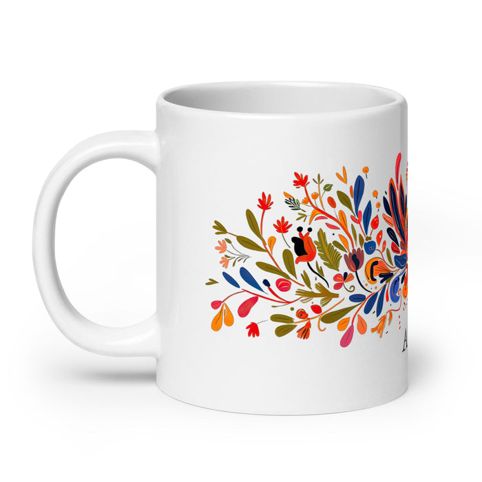 Ailén Exclusive Name Art Piece Home Office Work Coffee Mug Mexican Spanish Pride Gift Cup One - Of - A - Kind Calligraphy White Glossy Mug | A2 - Mexicada