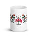 Ailén Exclusive Name Art Piece Home Office Work Coffee Mug Mexican Spanish Pride Gift Cup One - Of - A - Kind Calligraphy White Glossy Mug | A5 - Mexicada