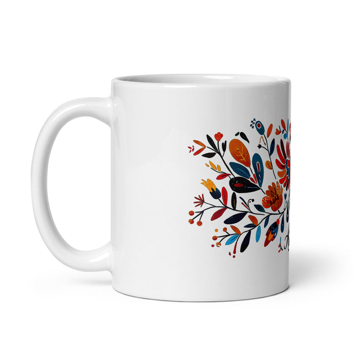 Ailén Exclusive Name Art Piece Home Office Work Coffee Mug Mexican Spanish Pride Gift Cup One - Of - A - Kind Calligraphy White Glossy Mug | A6 - Mexicada