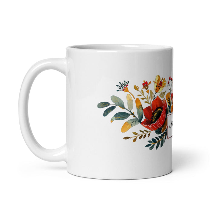 Ailyn Exclusive Name Art Piece Home Office Work Coffee Mug Mexican Spanish Pride Gift Cup One-Of-A-Kind Calligraphy White Glossy Mug | A11 Mexicada