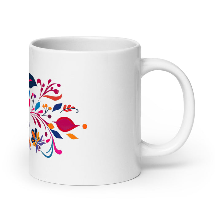 Ailyn Exclusive Name Art Piece Home Office Work Coffee Mug Mexican Spanish Pride Gift Cup One - Of - A - Kind Calligraphy White Glossy Mug | A12 - Mexicada