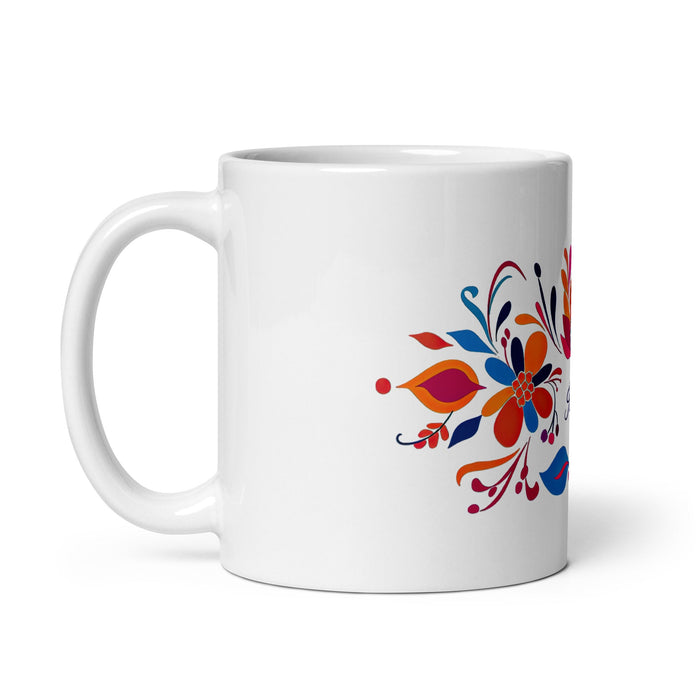 Ailyn Exclusive Name Art Piece Home Office Work Coffee Mug Mexican Spanish Pride Gift Cup One - Of - A - Kind Calligraphy White Glossy Mug | A12 - Mexicada