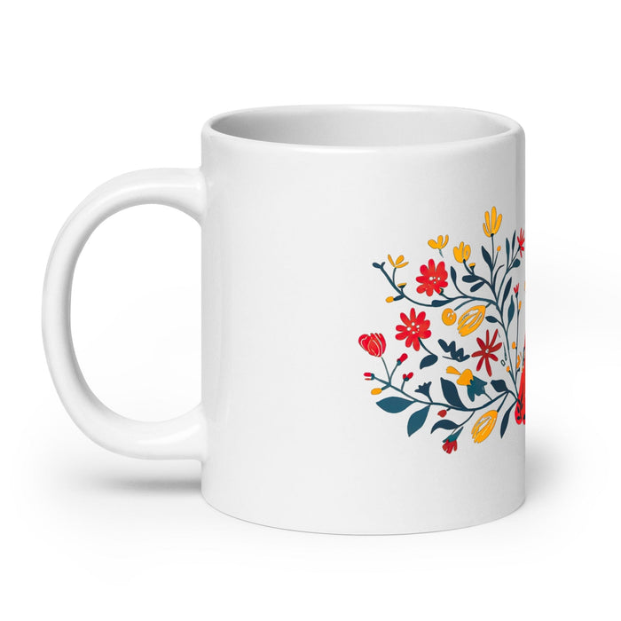 Ailyn Exclusive Name Art Piece Home Office Work Coffee Mug Mexican Spanish Pride Gift Cup One-Of-A-Kind Calligraphy White Glossy Mug | A18 Mexicada