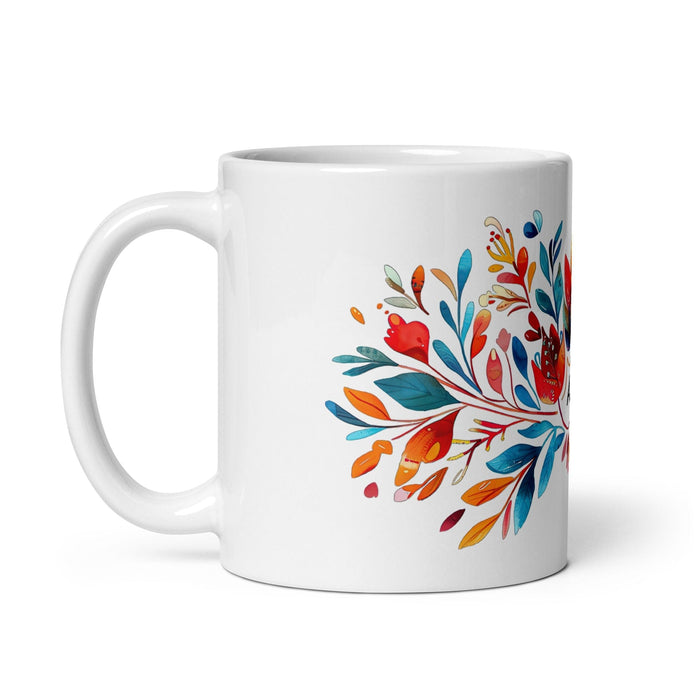 Ailyn Exclusive Name Art Piece Home Office Work Coffee Mug Mexican Spanish Pride Gift Cup One-Of-A-Kind Calligraphy White Glossy Mug | A19 Mexicada