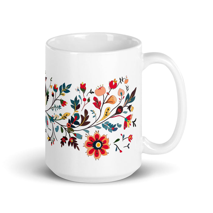 Ailyn Exclusive Name Art Piece Home Office Work Coffee Mug Mexican Spanish Pride Gift Cup One - Of - A - Kind Calligraphy White Glossy Mug | A2 - Mexicada