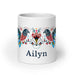 Ailyn Exclusive Name Art Piece Home Office Work Coffee Mug Mexican Spanish Pride Gift Cup One - Of - A - Kind Calligraphy White Glossy Mug | A22 - Mexicada