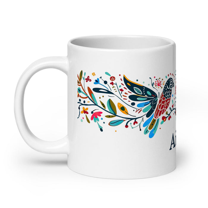 Ailyn Exclusive Name Art Piece Home Office Work Coffee Mug Mexican Spanish Pride Gift Cup One-Of-A-Kind Calligraphy White Glossy Mug | A22 Mexicada