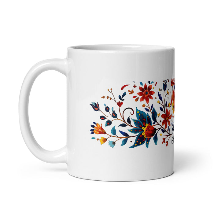 Ailyn Exclusive Name Art Piece Home Office Work Coffee Mug Mexican Spanish Pride Gift Cup One - Of - A - Kind Calligraphy White Glossy Mug | A23 - Mexicada