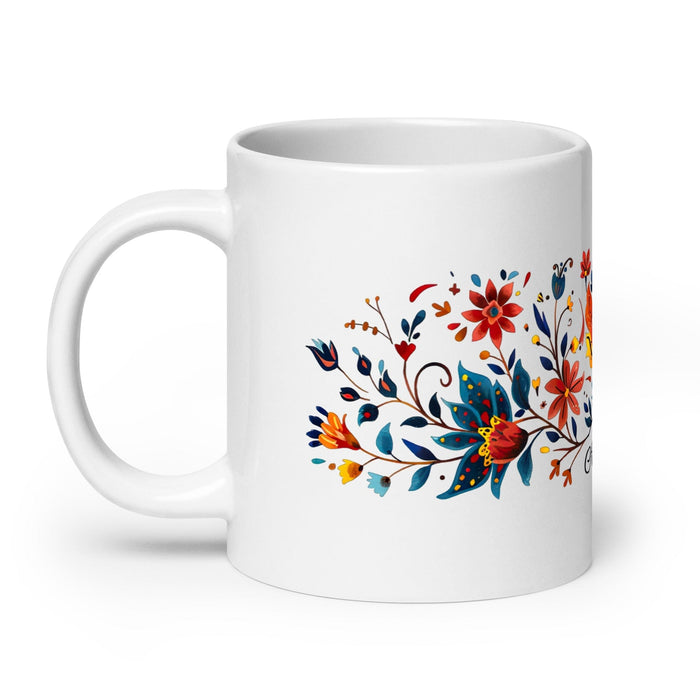 Ailyn Exclusive Name Art Piece Home Office Work Coffee Mug Mexican Spanish Pride Gift Cup One-Of-A-Kind Calligraphy White Glossy Mug | A23 Mexicada