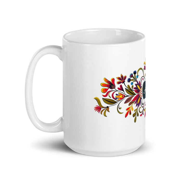 Ailyn Exclusive Name Art Piece Home Office Work Coffee Mug Mexican Spanish Pride Gift Cup One-Of-A-Kind Calligraphy White Glossy Mug | A25 Mexicada