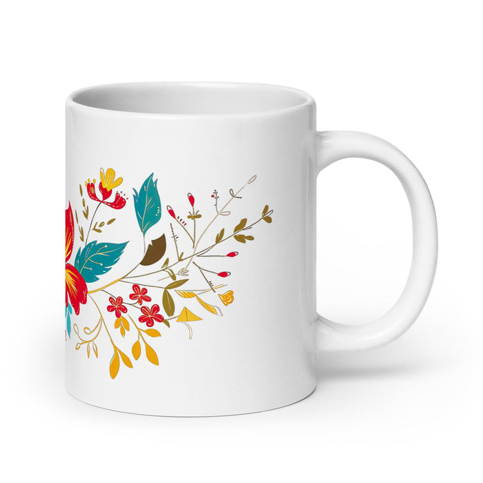 Ailyn Exclusive Name Art Piece Home Office Work Coffee Mug Mexican Spanish Pride Gift Cup One - Of - A - Kind Calligraphy White Glossy Mug | A3 - Mexicada