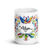 Ailyn Exclusive Name Art Piece Home Office Work Coffee Mug Mexican Spanish Pride Gift Cup One - Of - A - Kind Calligraphy White Glossy Mug | A4 - Mexicada