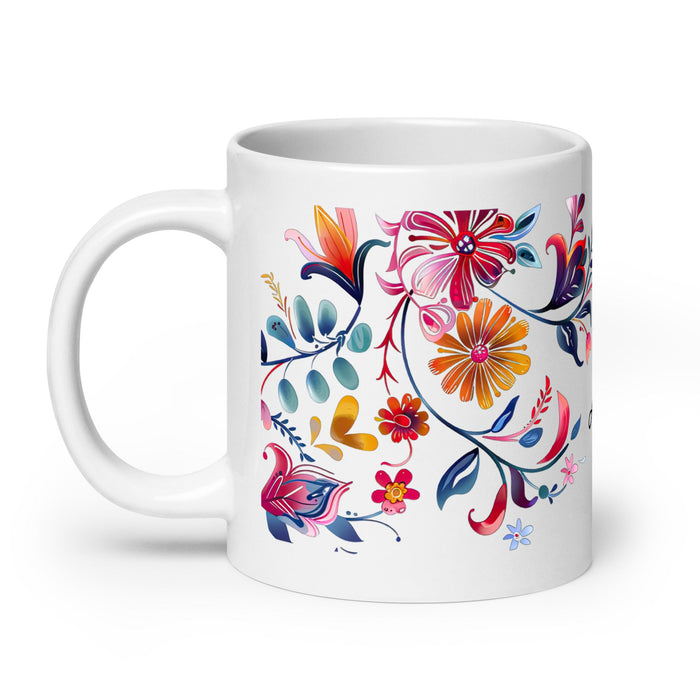 Ailyn Exclusive Name Art Piece Home Office Work Coffee Mug Mexican Spanish Pride Gift Cup One - Of - A - Kind Calligraphy White Glossy Mug | A6 - Mexicada