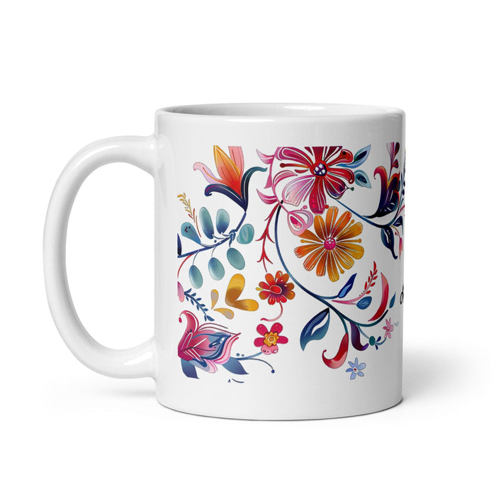 Ailyn Exclusive Name Art Piece Home Office Work Coffee Mug Mexican Spanish Pride Gift Cup One-Of-A-Kind Calligraphy White Glossy Mug | A6 Mexicada