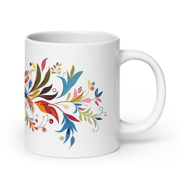 Ailyn Exclusive Name Art Piece Home Office Work Coffee Mug Mexican Spanish Pride Gift Cup One - Of - A - Kind Calligraphy White Glossy Mug | A7 - Mexicada