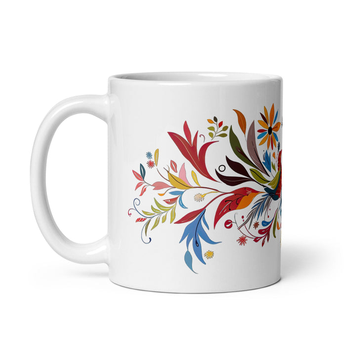 Ailyn Exclusive Name Art Piece Home Office Work Coffee Mug Mexican Spanish Pride Gift Cup One - Of - A - Kind Calligraphy White Glossy Mug | A7 - Mexicada