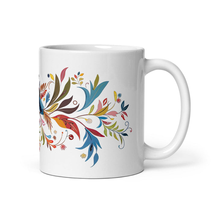 Ailyn Exclusive Name Art Piece Home Office Work Coffee Mug Mexican Spanish Pride Gift Cup One-Of-A-Kind Calligraphy White Glossy Mug | A7 Mexicada 11 oz