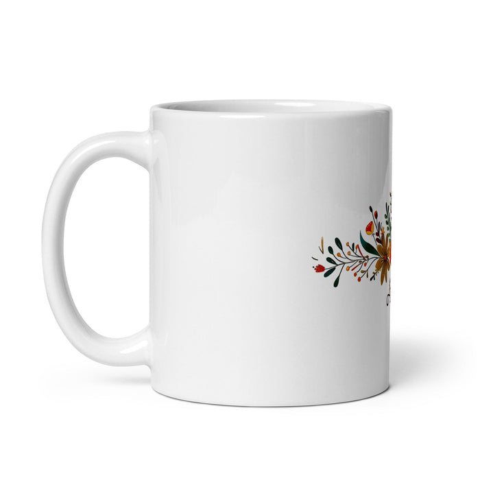 Ailyn Exclusive Name Art Piece Home Office Work Coffee Mug Mexican Spanish Pride Gift Cup One - Of - A - Kind Calligraphy White Glossy Mug | A8 - Mexicada