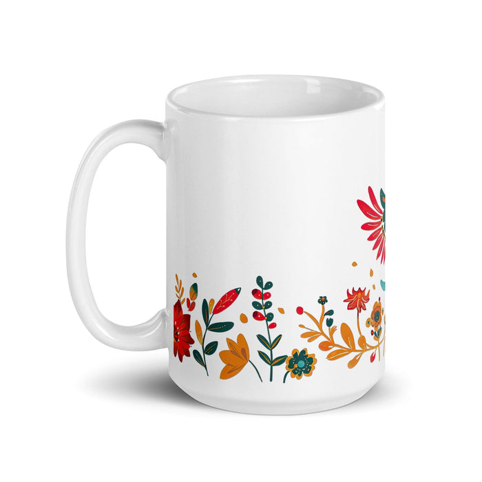 Ainara Exclusive Name Art Piece Home Office Work Coffee Mug Mexican Spanish Pride Gift Cup One-Of-A-Kind Calligraphy White Glossy Mug | A5 Mexicada