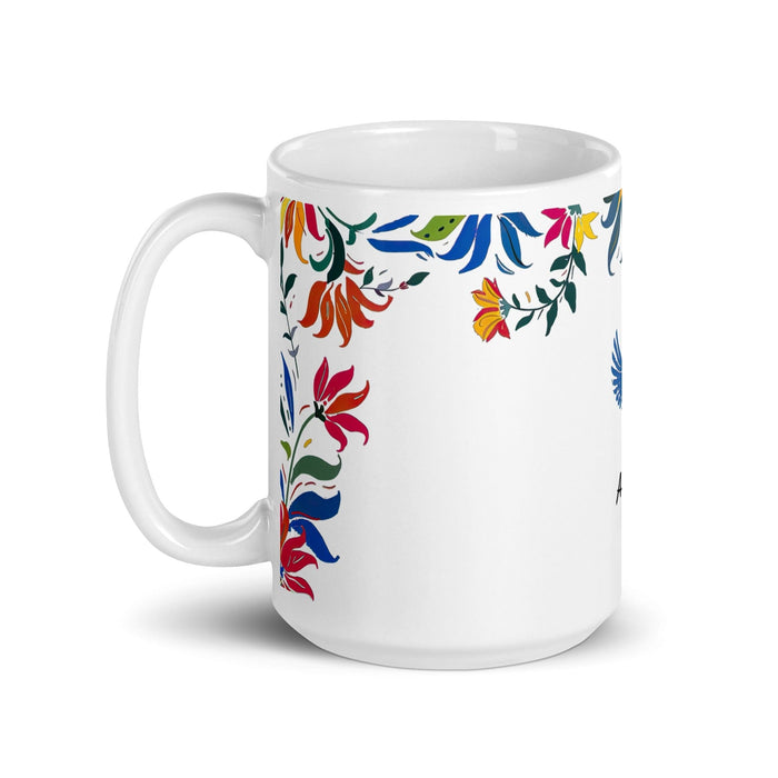 Ainara Exclusive Name Art Piece Home Office Work Coffee Mug Mexican Spanish Pride Gift Cup One-Of-A-Kind Calligraphy White Glossy Mug | A7 Mexicada