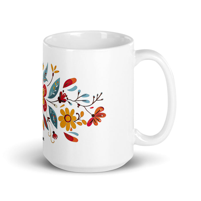 Ainhoa Exclusive Name Art Piece Home Office Work Coffee Mug Mexican Spanish Pride Gift Cup One - Of - A - Kind Calligraphy White Glossy Mug | A11 - Mexicada