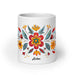 Ainhoa Exclusive Name Art Piece Home Office Work Coffee Mug Mexican Spanish Pride Gift Cup One - Of - A - Kind Calligraphy White Glossy Mug | A11 - Mexicada