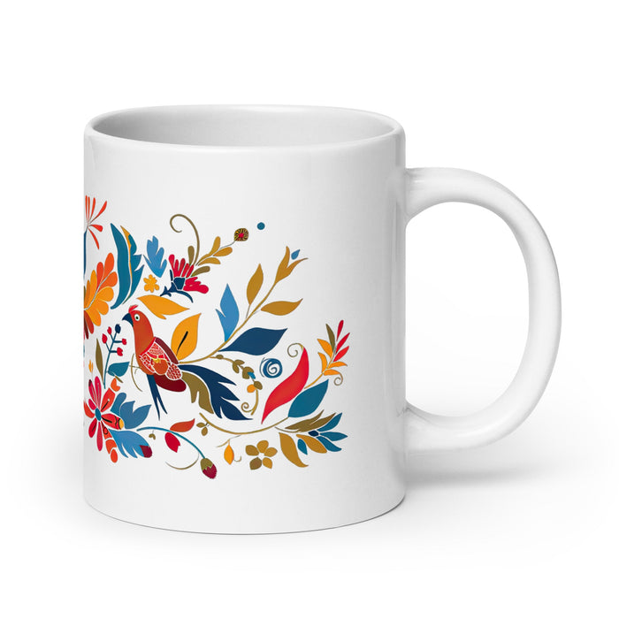 Aitana Exclusive Name Art Piece Home Office Work Coffee Mug Mexican Spanish Pride Gift Cup One - Of - A - Kind Calligraphy White Glossy Mug | A17 - Mexicada