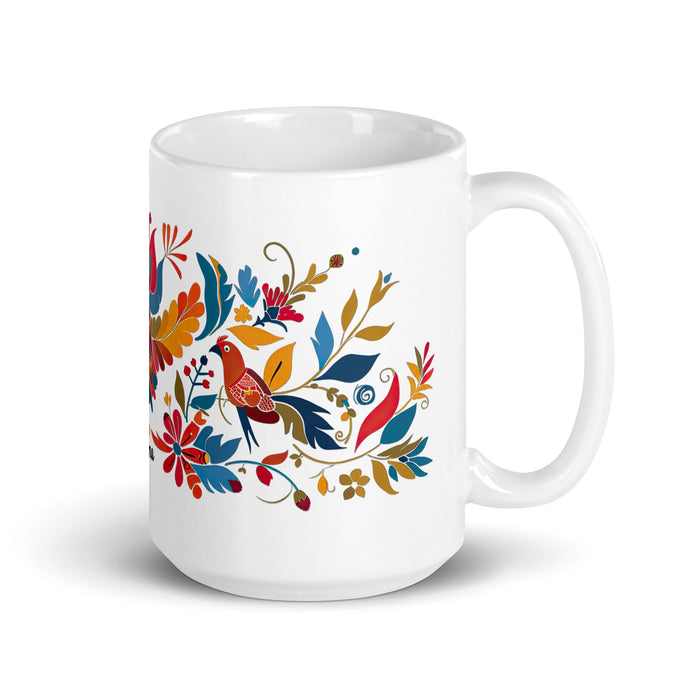 Aitana Exclusive Name Art Piece Home Office Work Coffee Mug Mexican Spanish Pride Gift Cup One - Of - A - Kind Calligraphy White Glossy Mug | A17 - Mexicada