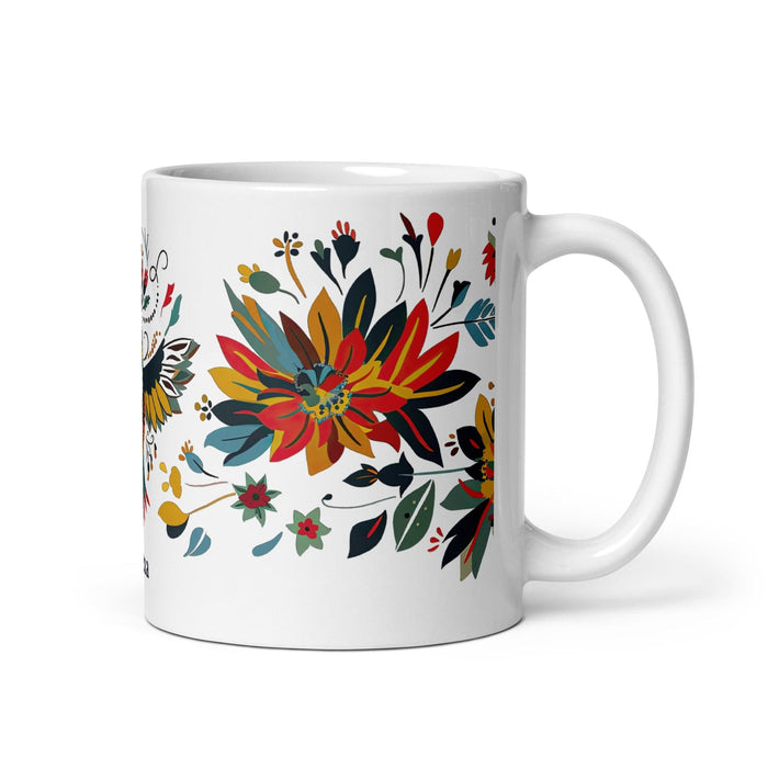 Aitana Exclusive Name Art Piece Home Office Work Coffee Mug Mexican Spanish Pride Gift Cup One-Of-A-Kind Calligraphy White Glossy Mug | A19 Mexicada 11 oz